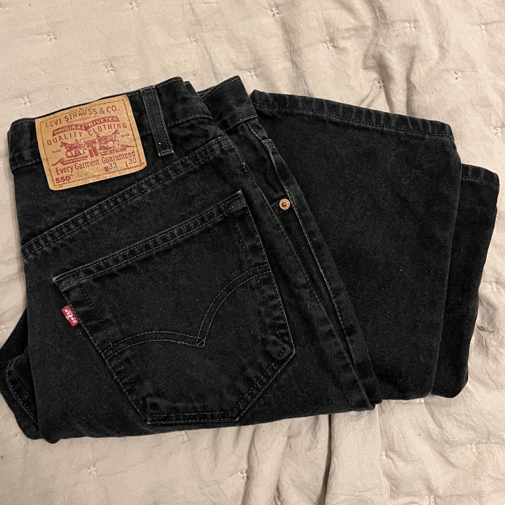 Black 550 Levi’s Jeans